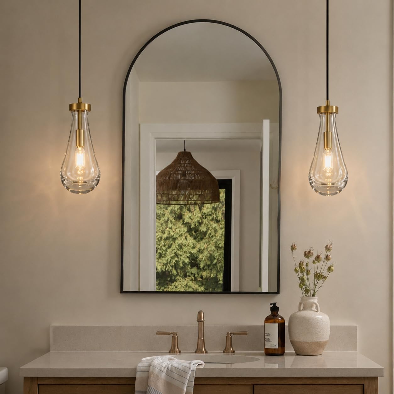 Modern Gold Teardrop Pendant Light - Crystal Raindrop Dimmable Chandelier - Image 8