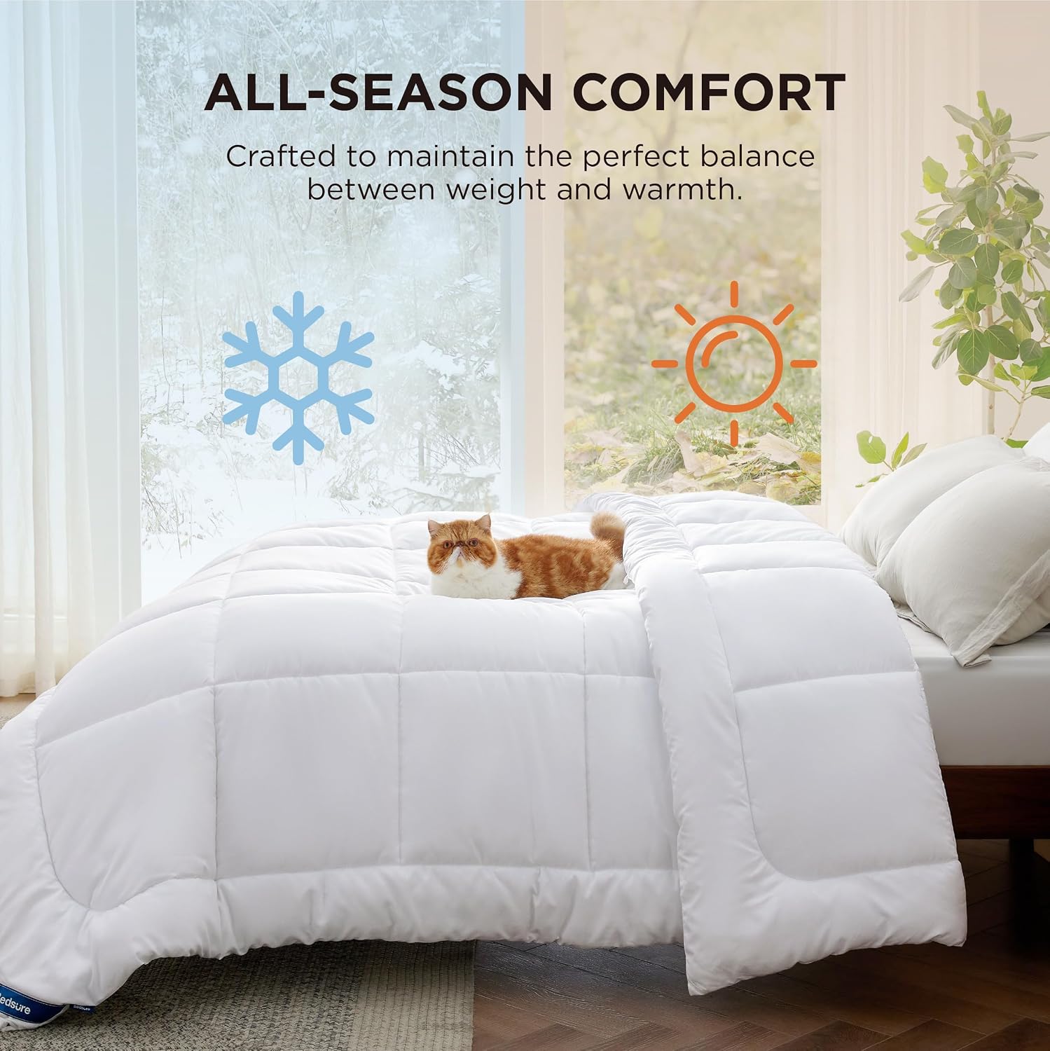Bedsure Comforter Duvet Insert, Quilted Bedding Blanket, Oeko-TEX - Image 5