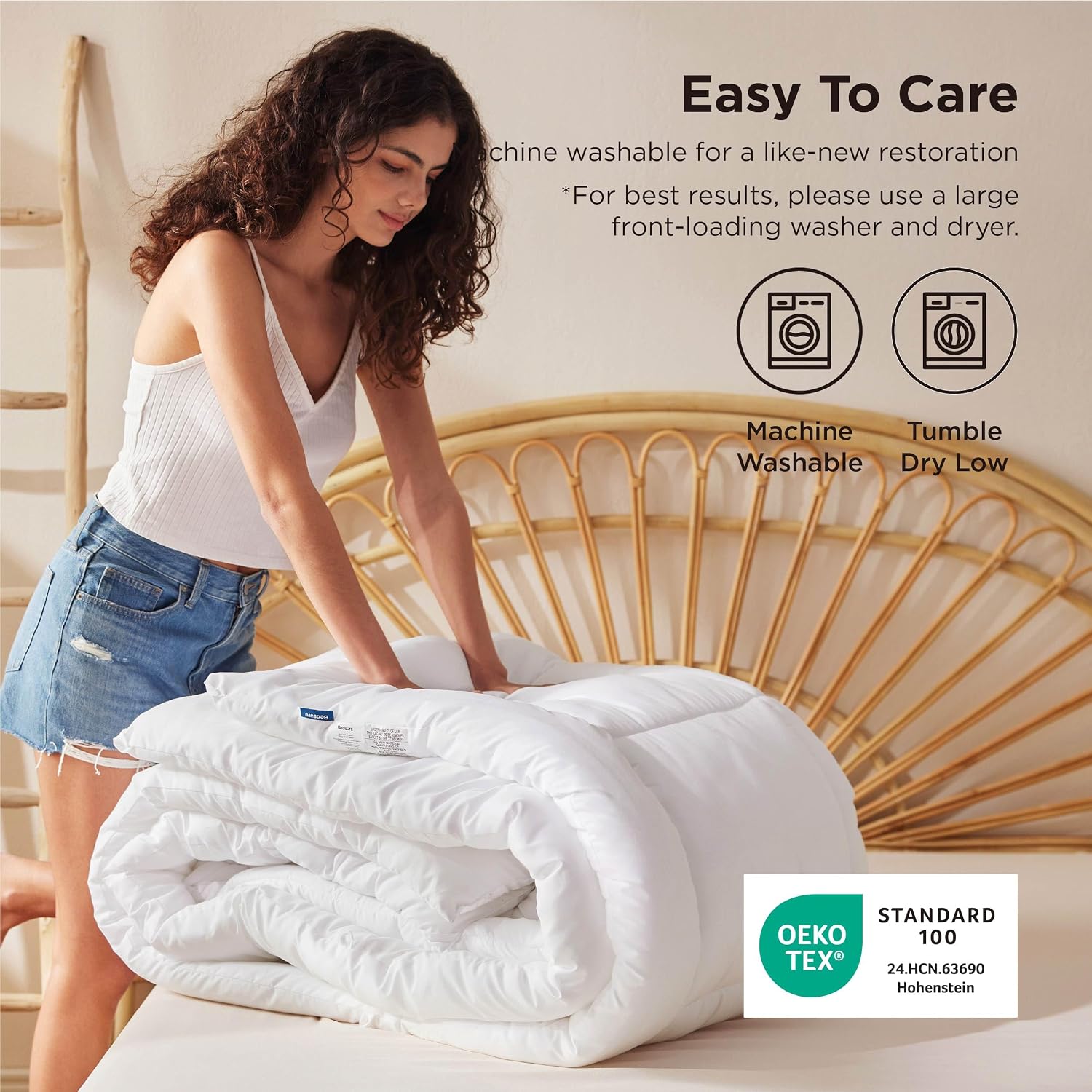 Bedsure Comforter Duvet Insert, Quilted Bedding Blanket, Oeko-TEX - Image 6
